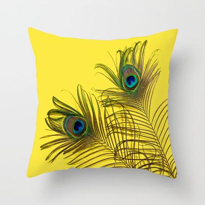 China Anti-Bacteria Wholesale Home Decorative 18x18inc Peacock Cushion Cover Pillow Case for sale