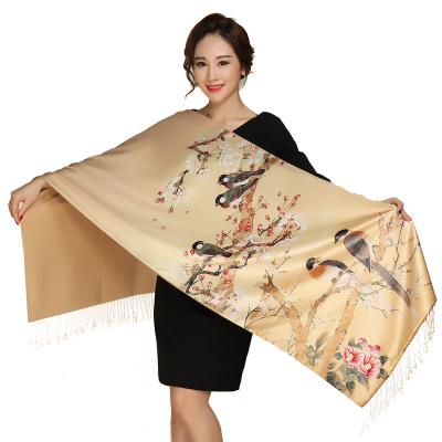 China New Design Square Sublimation Square Printing Rectangle 100%silk Pure Custom Wholesale Custom Satin Silk Scarf for sale