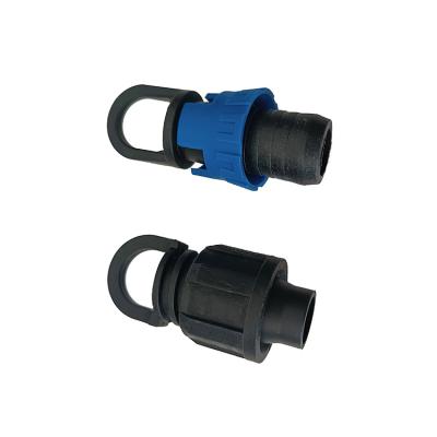 China Farmland Irrigation System 16mm Hot Head End Plastic Plastic Irrigation Fittings Drip Tape Socket For Sale for sale