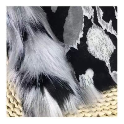 China Soft Plush Fabric Artificial Fur Jacquard Plush Fabric New Products Artificial Colored Fur for sale