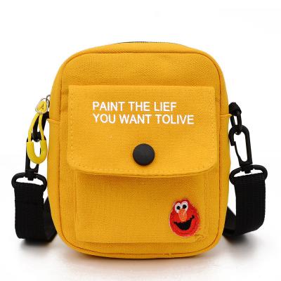 China Girl Messenger Bag Cartoon Sesame Street Shoulder Bag Waterproof Hot Selling Canvas Shopping Bag for sale