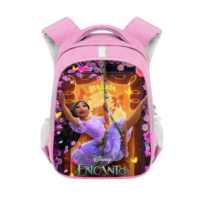 China Waterproof Encanto Girls School Backpack Lightweight Pink Printing School Bag For Kids Students for sale