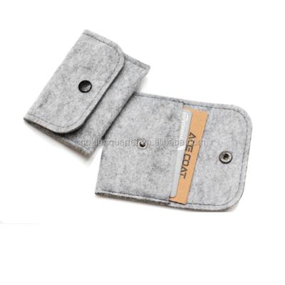 China Convenient promotional felt pocket sedex factory audit credit card name card holder wallet sleeve business cards BSCI for sale