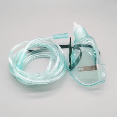 China Single Use High Quality Single Use Medical PVC Disposable Oxygen Mask With High Flow And Skincare for sale