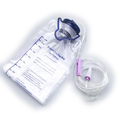 China Single Use Disposable 1000ml 1200ml Pump Or Gravity Feed Single Use Medical Enteric Bag for sale