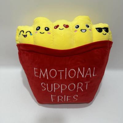 Κίνα Emotional Fries 14′in Cute Support Pillow Cushion Home Decoration Cuddly Plush Pillow for Sofa, Couch, Bed Office προς πώληση