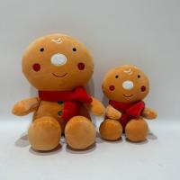 中国 6 and 12 Inch Super Softer Gingerbread Man Adorable and Vivid Gift with Red Scarf For Chrismas 販売のため