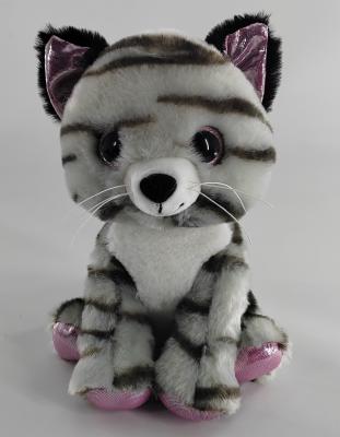 Κίνα 2024 New Big Eyes Series Sitting Cat Plush Toy BSCI Audit Factory προς πώληση