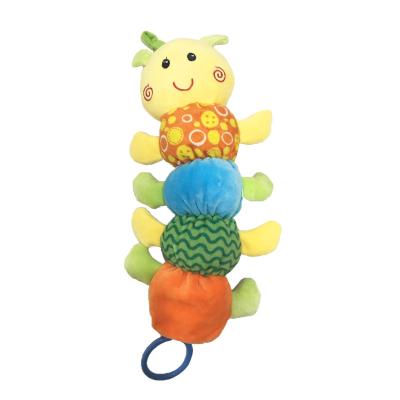 China 32cm 12.6 Inch Musical Giant Caterpillar Stuffed Animal For Infants Newborns EMC for sale