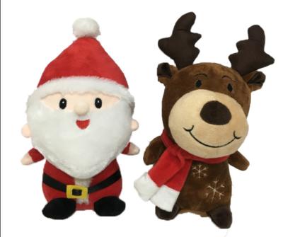 China árbol de navidad de los 24cm los 9.45in con el reno Santa Claus Stuffed Animal de los peluches en venta