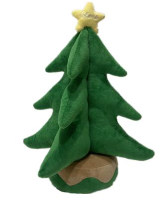 China 35cm 13.8in Stuffed Animal Christmas Tree Electric Plush Climbing Ladder Santa Claus for sale