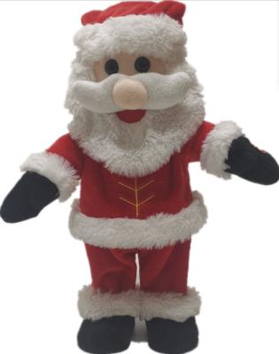 China baile musical Santa Claus Repeating Function de los juguetes de la felpa de la Navidad de los 36cm el 14.17in en venta