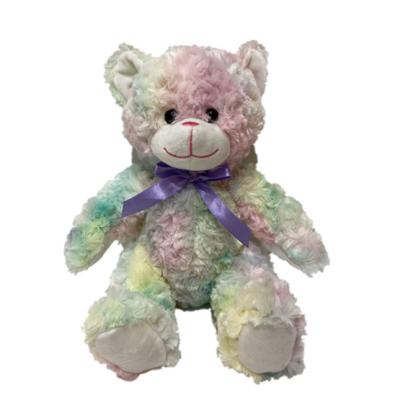 China Bandkleurstof 27cm 10.63in Zingende Reuzevalentijnskaarten Dag Teddy Bear Stuffed Animals Te koop