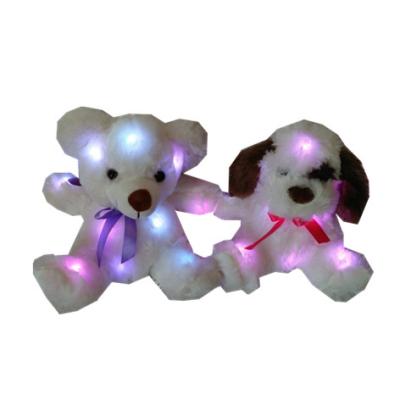 Chine chien et ours de Teddy Bear With Led Lights 2 Asstd de peluches de 0.2M 0.66ft à vendre