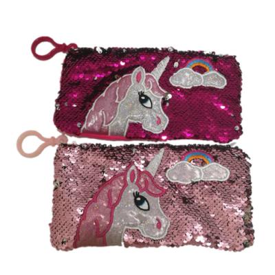 China Duim 7,87 het Geval EMC van Unicorn Pen Bags Multi Functional Pencil van de Lovertjesversiering Te koop