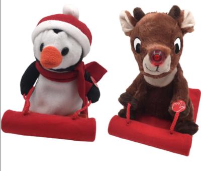 China Ren-Plüschtier-nettes Pinguin-Plüschtier Ski Toy des Weihnachten0.23m 9.06in zu verkaufen