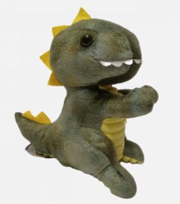 China Node Head Plush Speaking Dinosaur Green Color With 100% PP Cotton Inside for sale