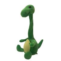 Cina peluche Toy Recording & parlare del dinosauro verde di 35cm mentre torcendo collo in vendita