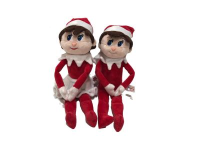 中国 すべての年齢38cmのためのX'masのエルフの女の子そして男の子のぬいぐるみのPlushおもちゃ 販売のため