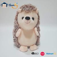 China Recording Speaking Hedgehog Plush Toy Cute Educational for sale