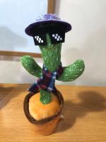 China Kids Dancing Talking Cactus Toys Talking Electronic Plush Singing Record for sale