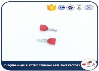 Chine L'étain d'électrodéposition a isolé les terminaux jumeaux d'extrémité de fil de corde de terminaux d'extrémité de corde sertissant par replis à vendre