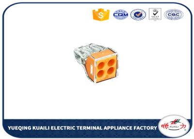 China Elektrisches Schnellkupplungs-Kabelschuhe wago weibliche Art 4 Pin-Verteilerverbindungsstück zu verkaufen