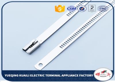 China Förderungszusätze 316/304 multi- Loch der Ballverschlussedelstahl-Kabelbinder zu verkaufen