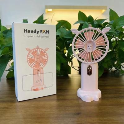 China Carry High-Quality Cute Handheld Mini Fan Easy Brushless Motor Small Fan Portable Rechargeable Battery Charging Cooling USB Electric Fan for sale