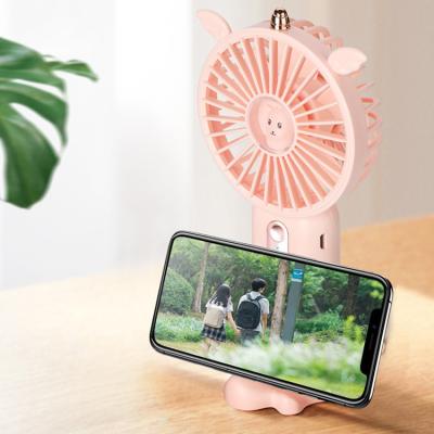 China Carry High-Quality Cute Handheld Mini Fan Easy Brushless Motor Small Fan Portable Rechargeable Battery Charging Cooling USB Electric Fan for sale