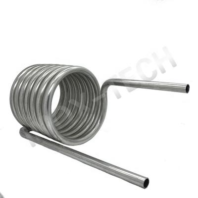 China Refrigeration Parts Sanitary 304 Stainless Steel Coil Heat Exchanger for sale