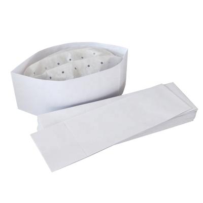 China Eco-friendly Factory Suppliers Pour Disposable White Paper Cook Hat Restaurant Chef Hat Chef Cap Sustainable Eco Friendly for sale