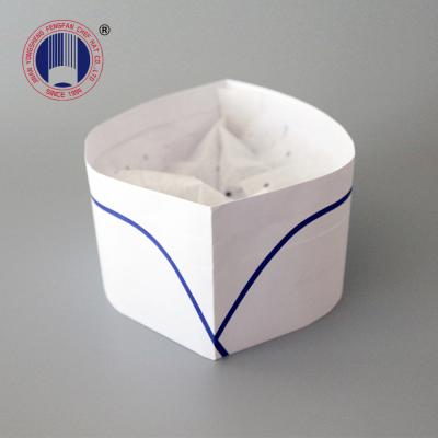 China 100g Simple Blue Band Disposable Fodder Paper Cap Eco - Friendly for sale