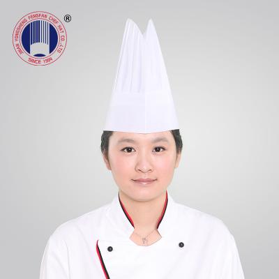 China Eco - Friendly Disposable Non Woven Oval Top Chef Hat for sale