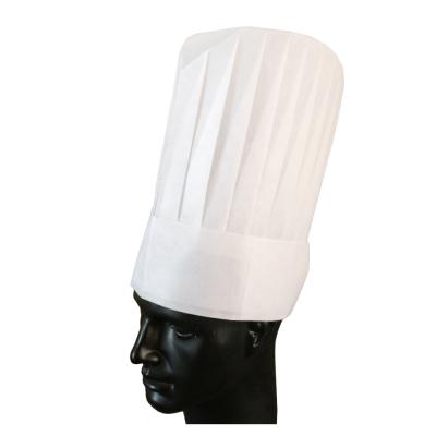 China Non Woven Disposable Non Woven Chef Hat White Kitchen Cooking Chef Cap for Restaurants School Catering Party for sale