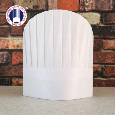 China Eco-friendly Disposable High Quality Non Woven Eco-friendly Chef Hat Chef Cap For Hotel for sale