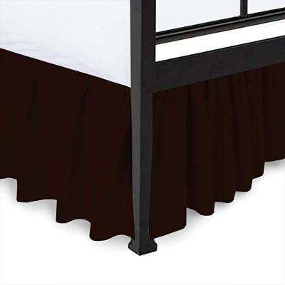 China Beautiful Eco-friendly 100% Microfiber Polyester Ruffle Tulle Bed Skirt Set Wholesale for sale