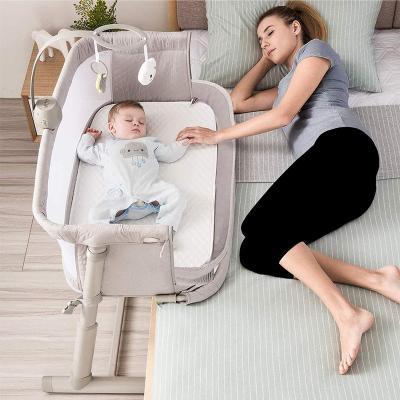 China LUKE LULU Baby Furniture Modern Cool Manufacturing Foldable Baby Crib Bed Crib Diaper Playard LUKE LULU for sale