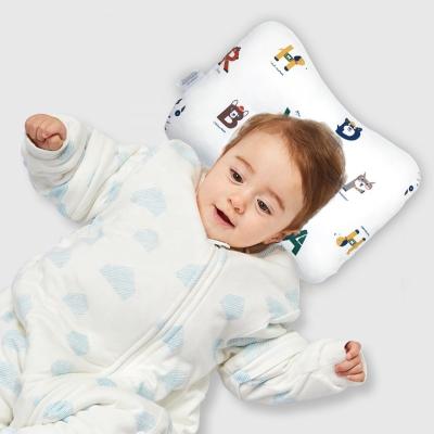 China Viable Care Newborn Infant Newborn Pillow Baby Pillow Elephant Pattern Cushion Protection Head Baby Pillow for sale