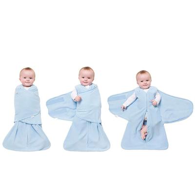 China 6-12 Months PORTABLE Muslin Plain Cotton Baby Sleeping Wrap Embroideredset Covering With Zipper for sale