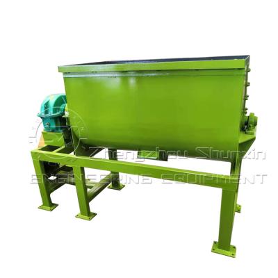 China NPK compound fertilizer mixing equipment propeller shaft mixer horizontal mixer for sale