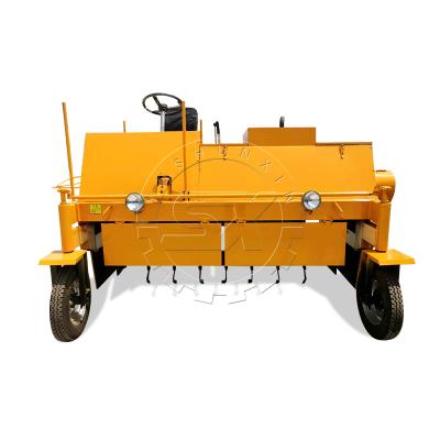 China Poultry dung manure farm small compost turning machine for sale/moving type compost turner for sale