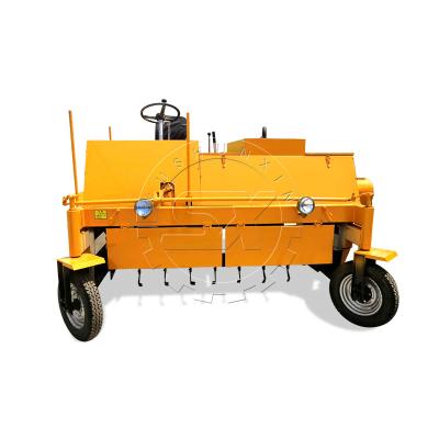 China chicken manure turning machine agriculture fermentation equipment/ moving type compost turner for sale