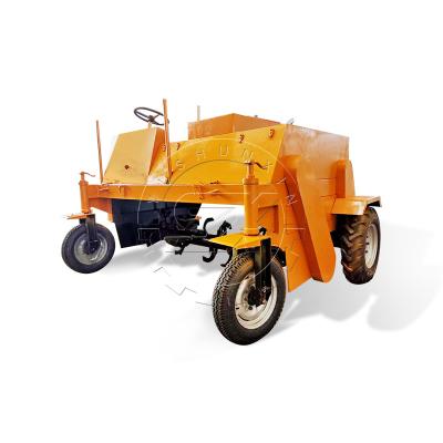 China Farm used goat manure fertilizer composting turner machine for sale/moving type compost turner supplier for sale