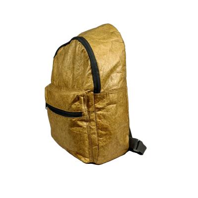 China Polyester Tyvek Rucksack Professional Tyvek Bag Travel Backpack Light Brown Casual Sports Backpacks for sale