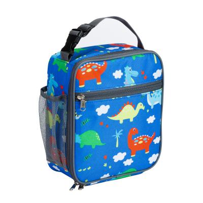 China Multicolor Cloth Color Reusable Kids Student Cooler Bag Insulated Camping Lunch Bag For Kids for sale