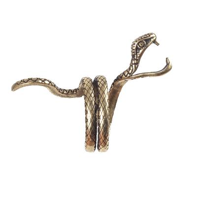 China Decoration Amazon Newcomer Smoking Ring Personality Snake Adjustable Ring Anti-scald Cigarette Holder Ring for sale