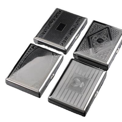 China Barber Shop 20 Pcs Hand Roll Cigarette Box Thick Metal Cigarette Box Men Large 10cm