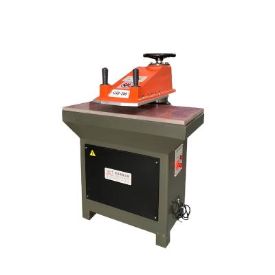 China Used to cut leather from other materials. DT-765-12T-16T-20T Swing Arm Hydraulic Cutter Press Machine Rubber Slippers Shoe Parts Leather Cutting Machine With CE for sale