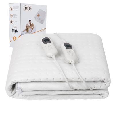 China 220V 160*140CM Electric Fast Heated Heating Pad Double Controller Twin Bed Double Under Blanket for sale